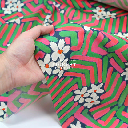 Liberty of London (Cotton Tana Lawn Fabric) - Flower Portrait A - FO:REST Fabric 布恩堂Liberty fabrictana lawnjapanese fabricykk zipper