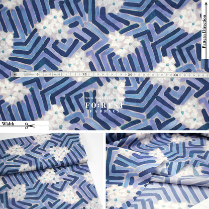 Liberty of London (Cotton Tana Lawn Fabric) - Flower Portrait B - FO:REST Fabric 布恩堂Liberty fabrictana lawnjapanese fabricykk zipper