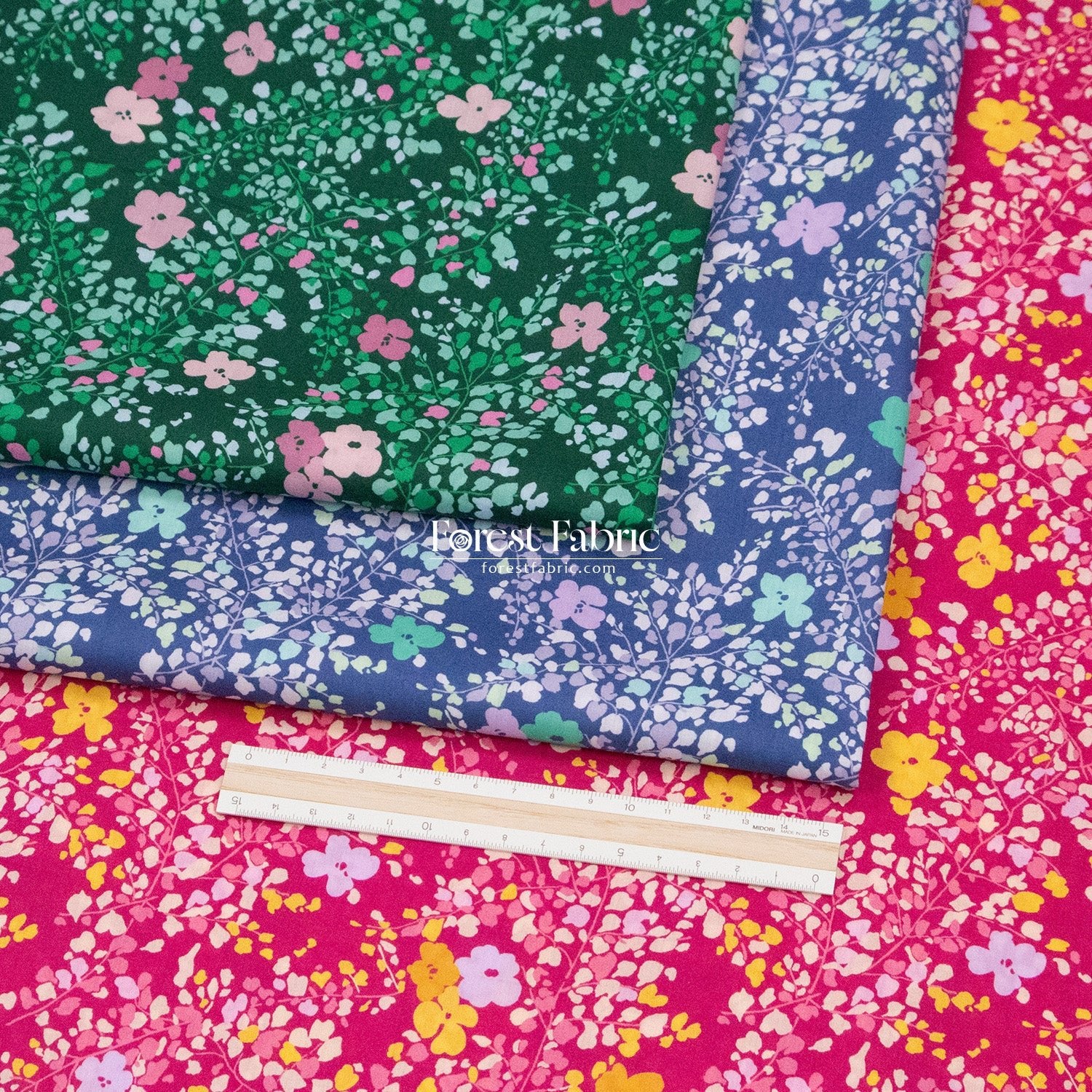Liberty of London (Cotton Tana Lawn Fabric) - Fluttering Buds - FO:REST Fabric 布恩堂Liberty fabrictana lawnjapanese fabricykk zipper