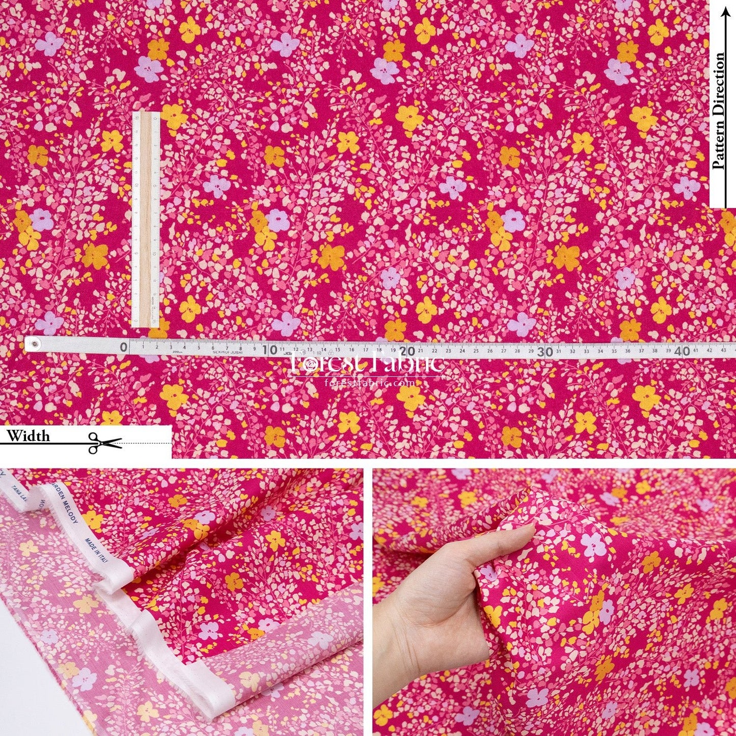 Liberty of London (Cotton Tana Lawn Fabric) - Fluttering Buds - FO:REST Fabric 布恩堂Liberty fabrictana lawnjapanese fabricykk zipper