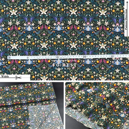 Liberty of London (Cotton Tana Lawn Fabric) - Forbidden - FO:REST Fabric 布恩堂Liberty fabrictana lawnjapanese fabricykk zipper