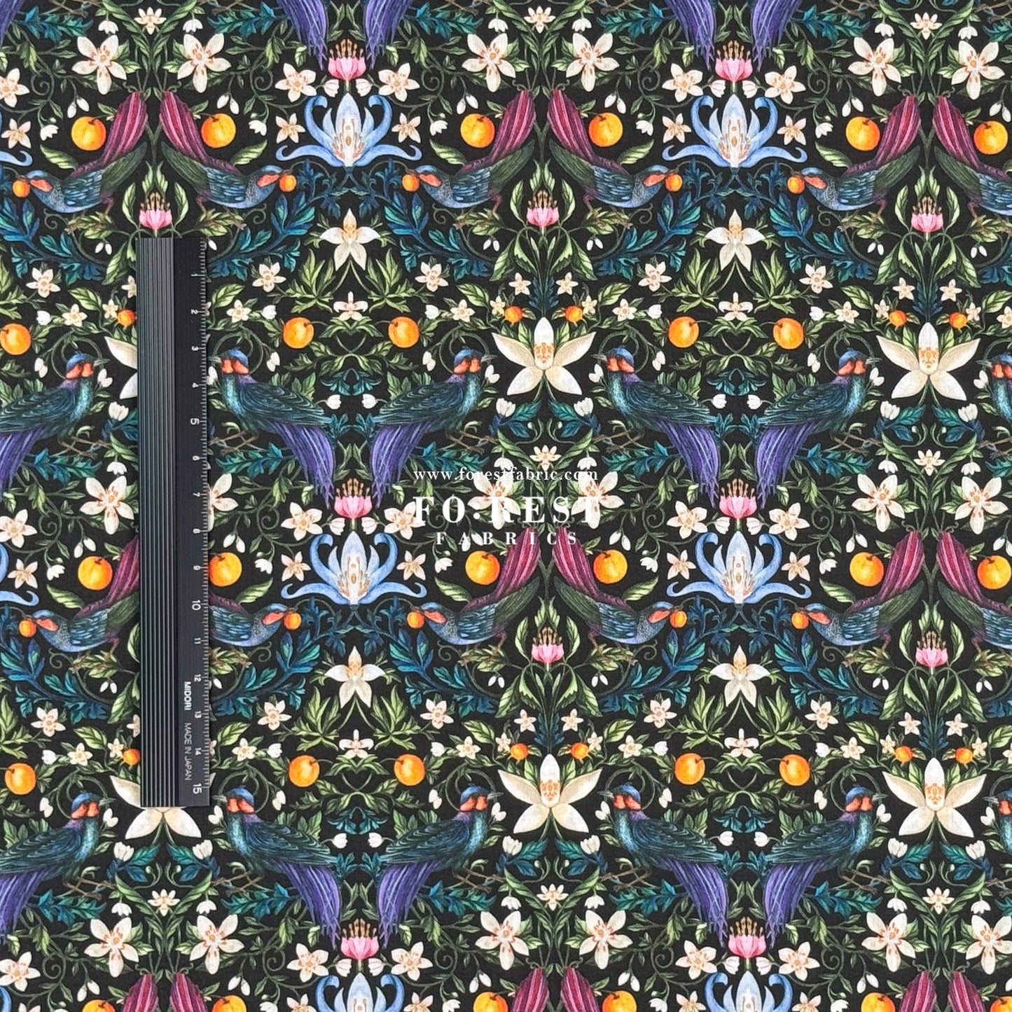 Liberty of London (Cotton Tana Lawn Fabric) - Forbidden - FO:REST Fabric 布恩堂Liberty fabrictana lawnjapanese fabricykk zipper