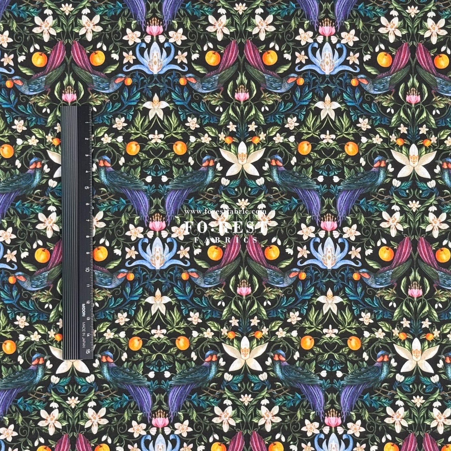 Liberty of London (Cotton Tana Lawn Fabric) - Forbidden - FO:REST Fabric 布恩堂Liberty fabrictana lawnjapanese fabricykk zipper