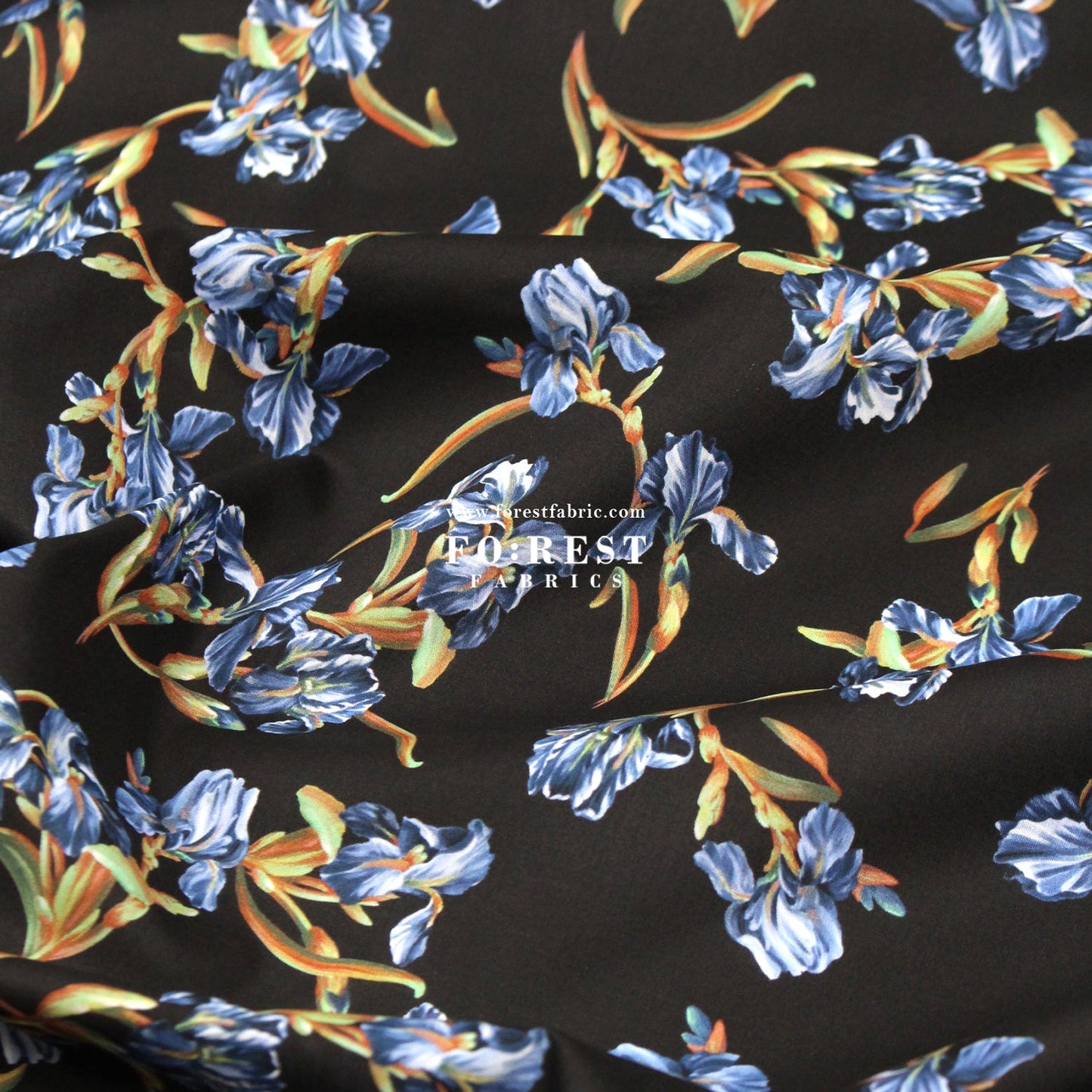 Liberty of London (Cotton Tana Lawn Fabric) - French iris B - FO:REST Fabric 布恩堂Liberty fabrictana lawnjapanese fabricykk zipper