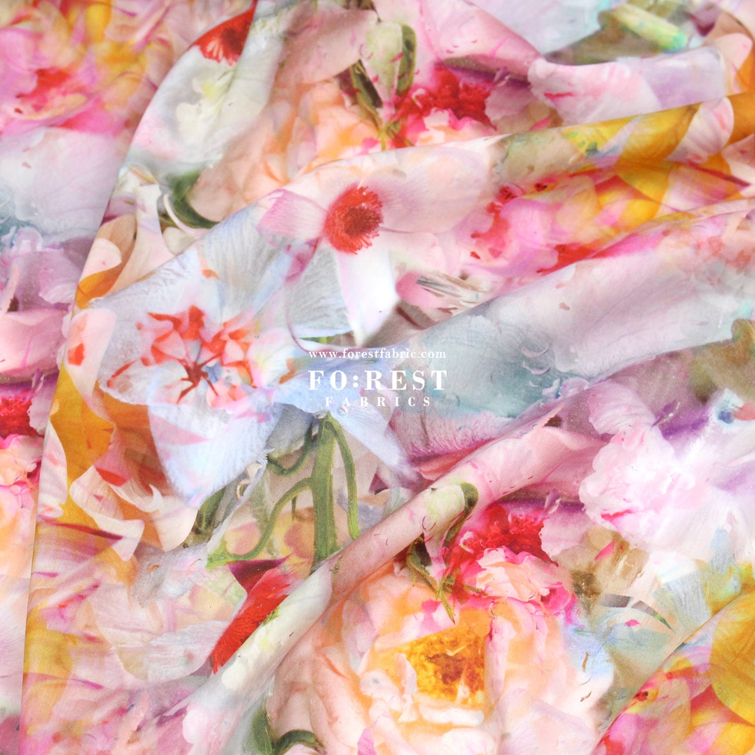Liberty of London (Cotton Tana Lawn Fabric) - Frozen in Time A - FO:REST Fabric 布恩堂Liberty fabrictana lawnjapanese fabricykk zipper