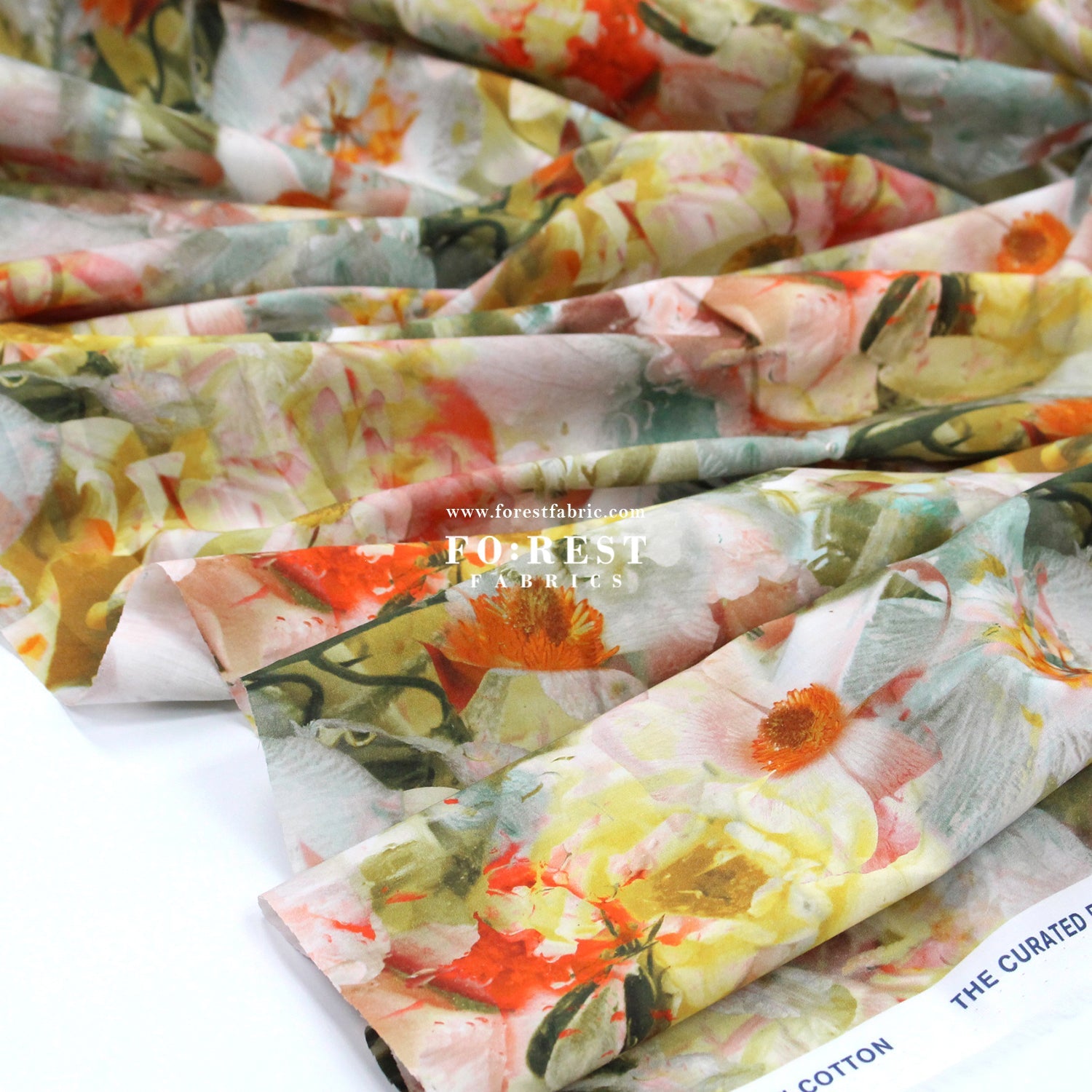 Liberty of London (Cotton Tana Lawn Fabric) - Frozen in Time C - FO:REST Fabric 布恩堂Liberty fabrictana lawnjapanese fabricykk zipper