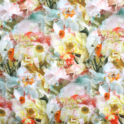 Liberty of London (Cotton Tana Lawn Fabric) - Frozen in Time C - FO:REST Fabric 布恩堂Liberty fabrictana lawnjapanese fabricykk zipper