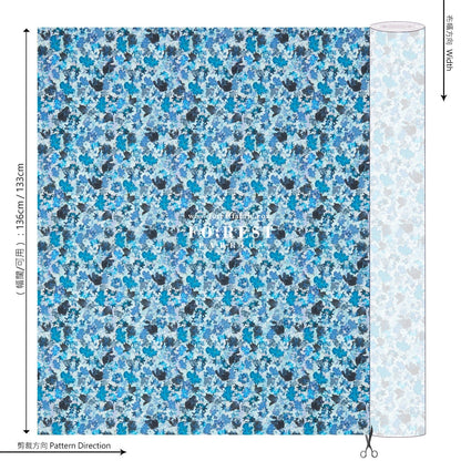 Liberty of London (Cotton Tana Lawn Fabric) - Futuristic Floral - FO:REST Fabric 布恩堂Liberty fabrictana lawnjapanese fabricykk zipper