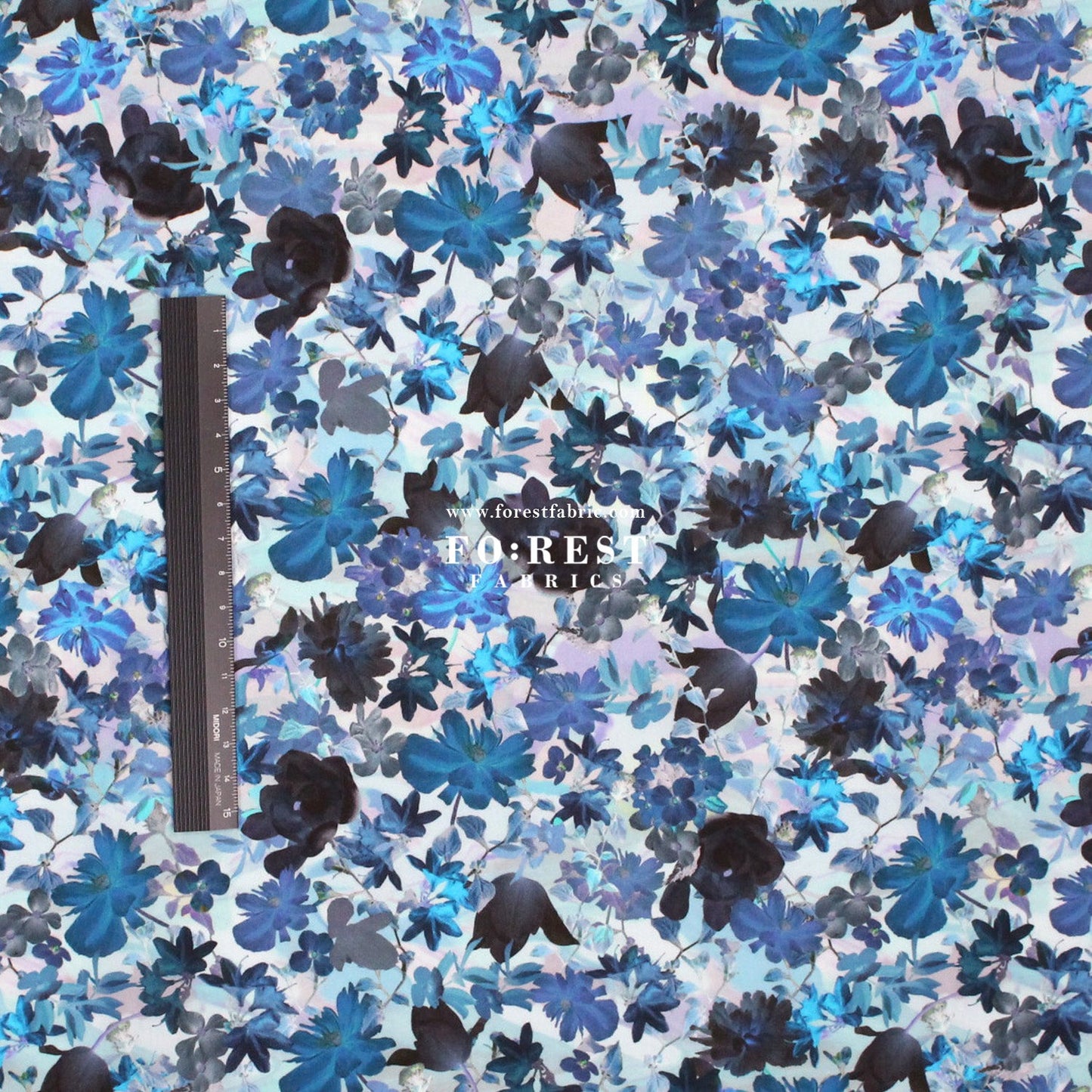 Liberty of London (Cotton Tana Lawn Fabric) - Futuristic Floral - FO:REST Fabric 布恩堂Liberty fabrictana lawnjapanese fabricykk zipper