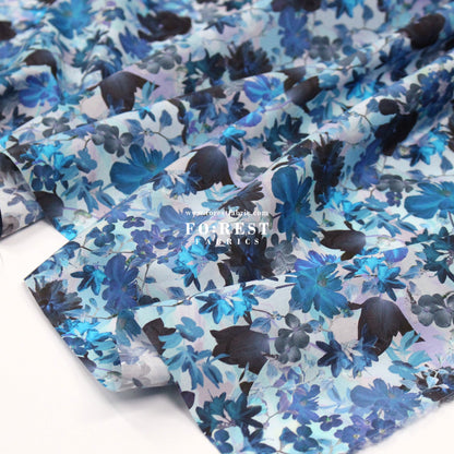 Liberty of London (Cotton Tana Lawn Fabric) - Futuristic Floral - FO:REST Fabric 布恩堂Liberty fabrictana lawnjapanese fabricykk zipper