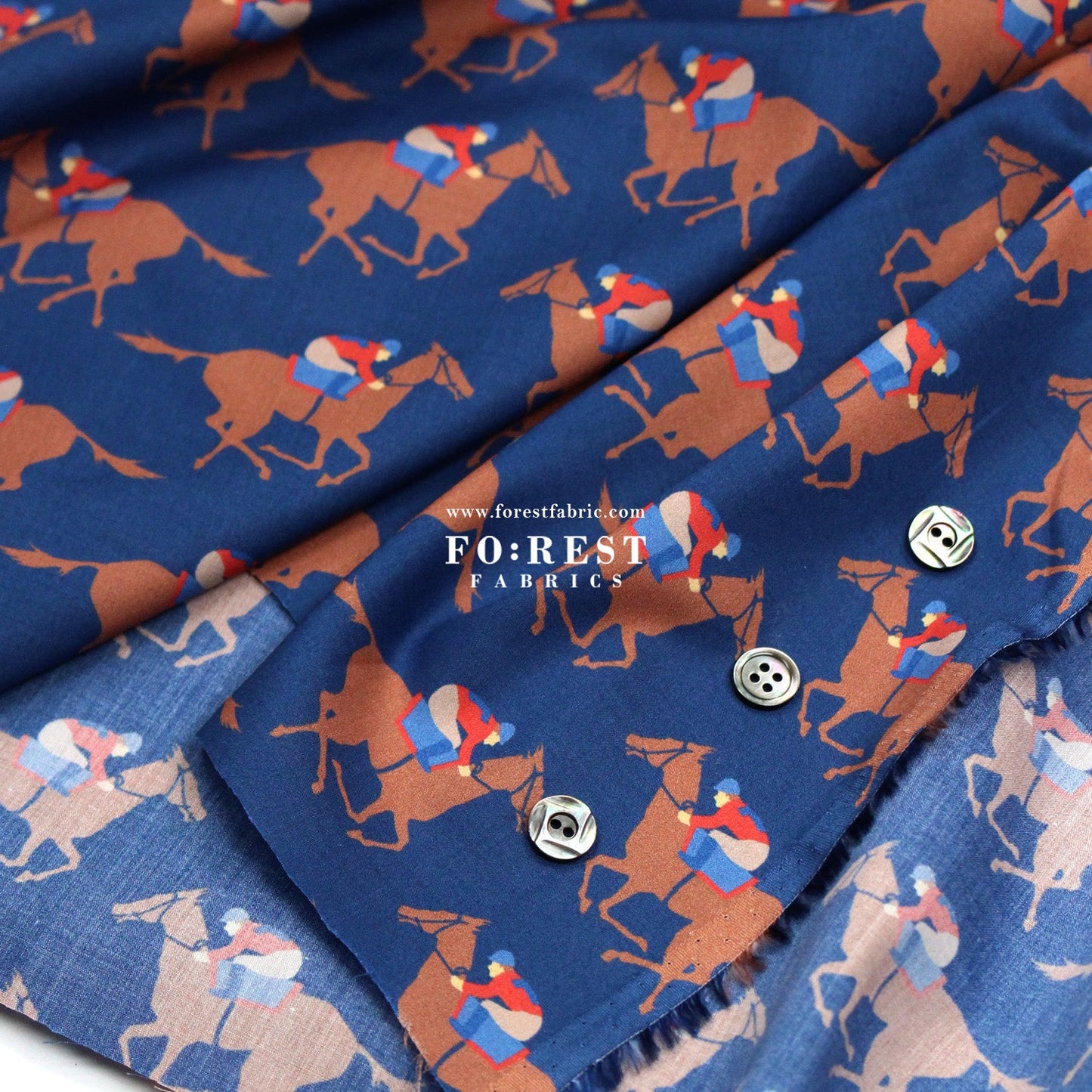 Liberty of London (Cotton Tana Lawn Fabric) - Gallop - FO:REST Fabric 布恩堂Liberty fabrictana lawnjapanese fabricykk zipper