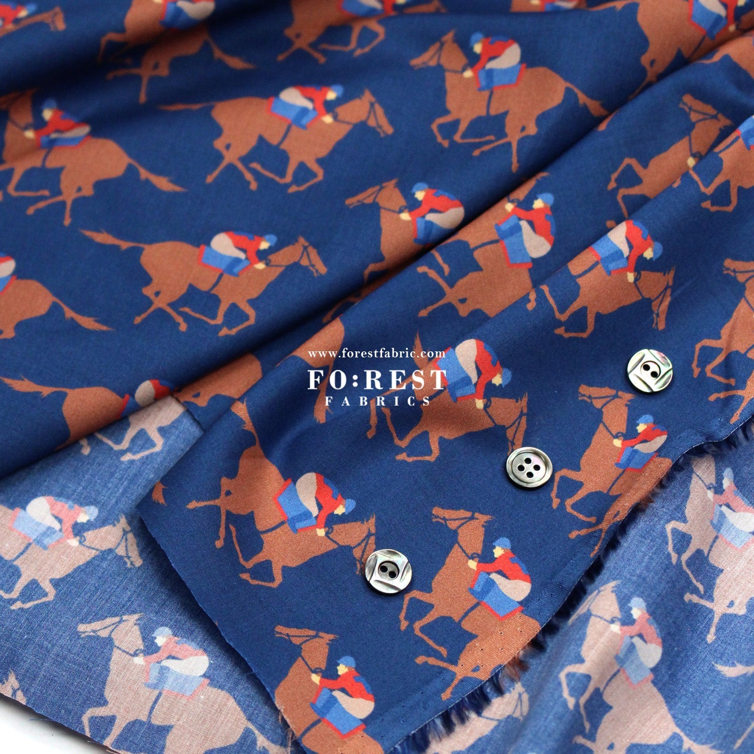 Liberty of London (Cotton Tana Lawn Fabric) - Gallop - FO:REST Fabric 布恩堂Liberty fabrictana lawnjapanese fabricykk zipper