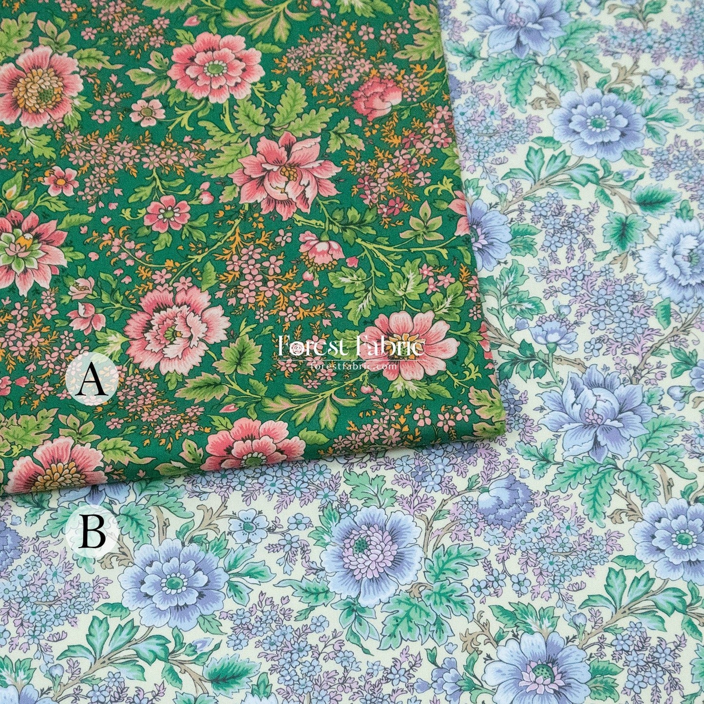 Liberty of London (Cotton Tana Lawn Fabric) - Garden Melody - FO:REST Fabric 布恩堂Liberty fabrictana lawnjapanese fabricykk zipper