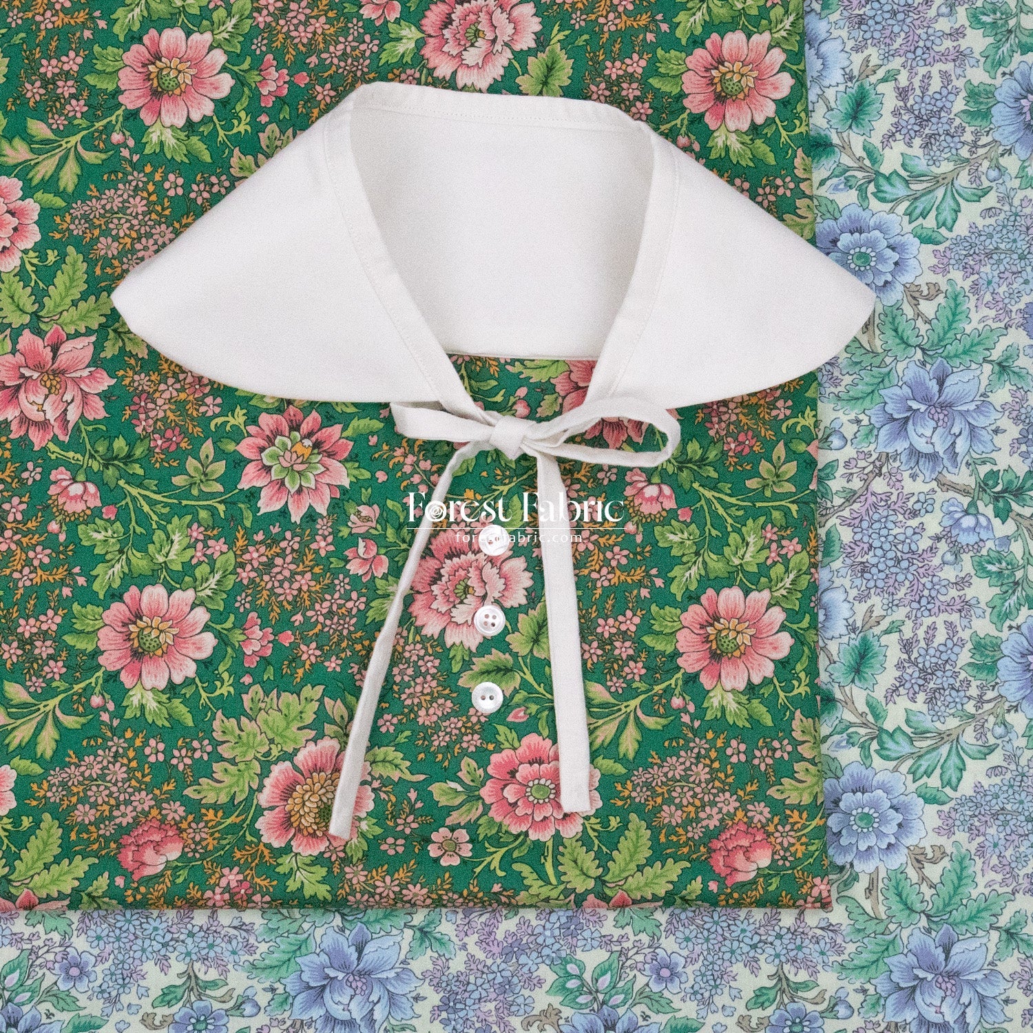 Liberty of London (Cotton Tana Lawn Fabric) - Garden Melody - FO:REST Fabric 布恩堂Liberty fabrictana lawnjapanese fabricykk zipper