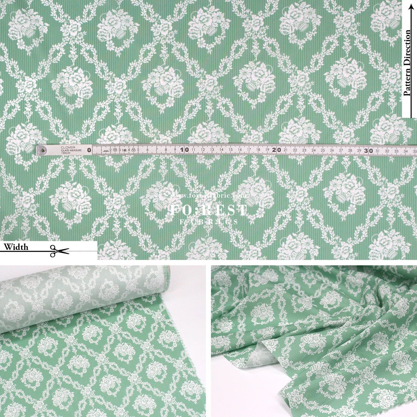 Liberty of London (Cotton Tana Lawn Fabric) - Garland Hampers B - FO:REST Fabric 布恩堂Liberty fabrictana lawnjapanese fabricykk zipper