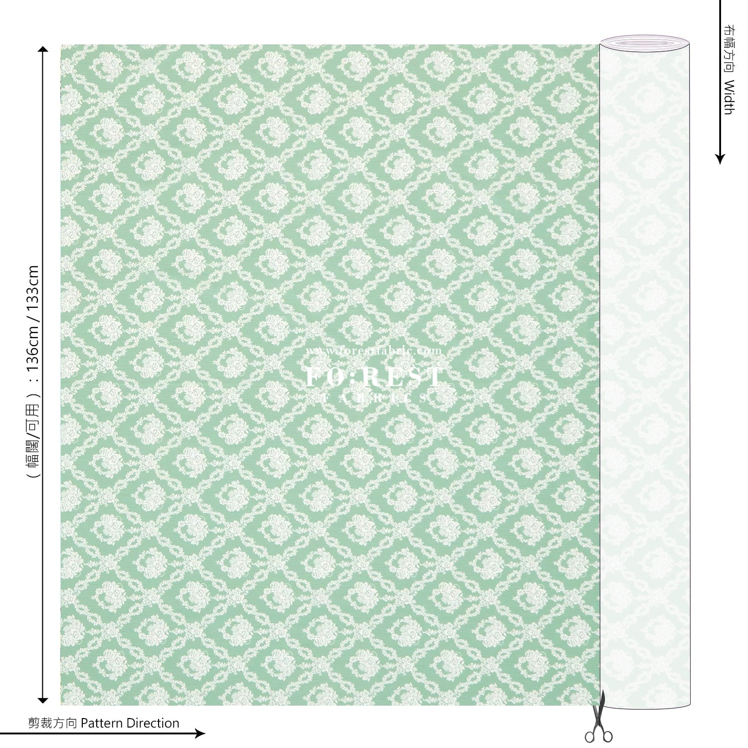Liberty of London (Cotton Tana Lawn Fabric) - Garland Hampers B - FO:REST Fabric 布恩堂Liberty fabrictana lawnjapanese fabricykk zipper
