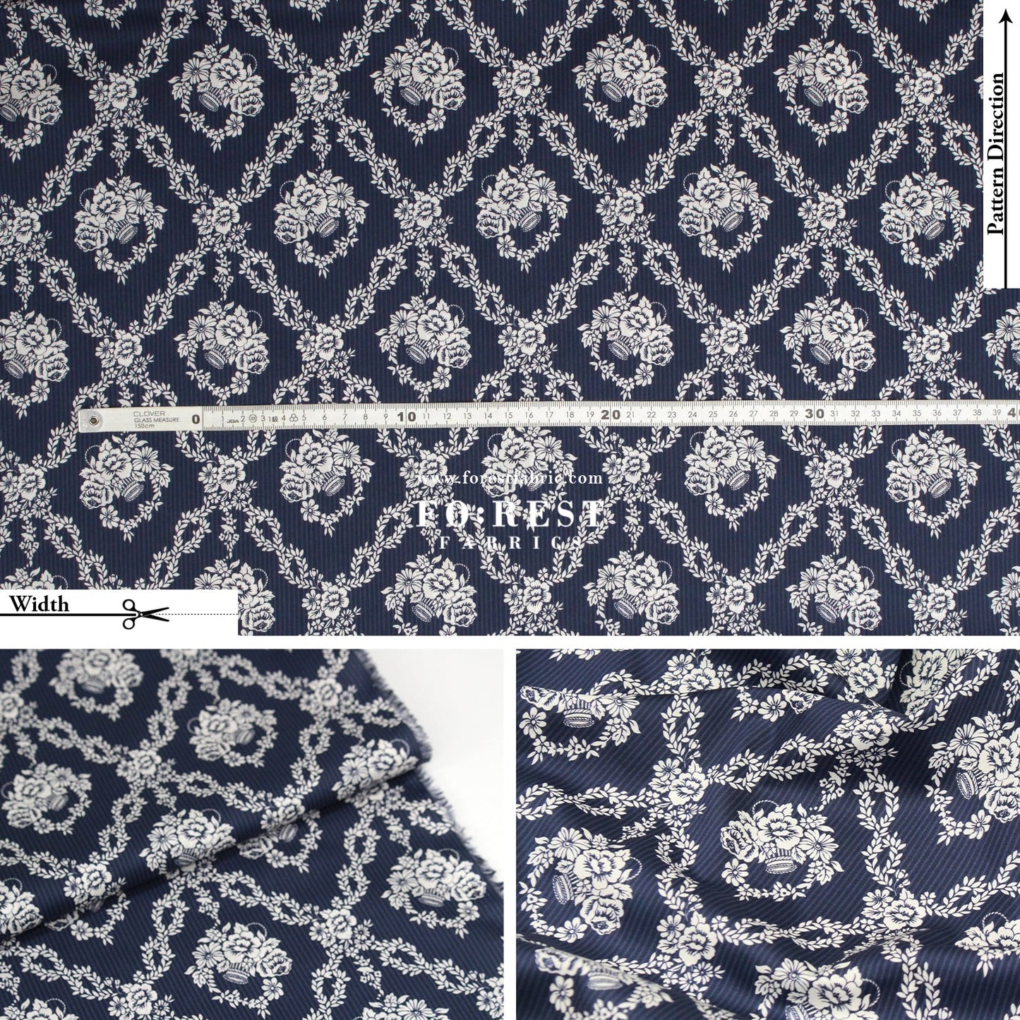 Liberty of London (Cotton Tana Lawn Fabric) - Garland Hampers C - FO:REST Fabric 布恩堂Liberty fabrictana lawnjapanese fabricykk zipper