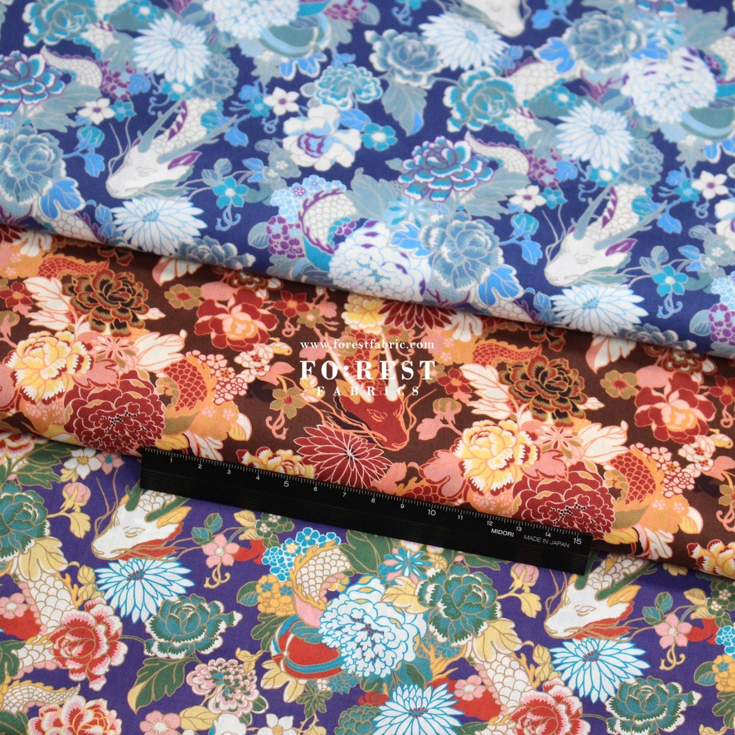 Liberty of London (Cotton Tana Lawn Fabric) - Gilded Garden - FO:REST Fabric 布恩堂Liberty fabrictana lawnjapanese fabricykk zipper