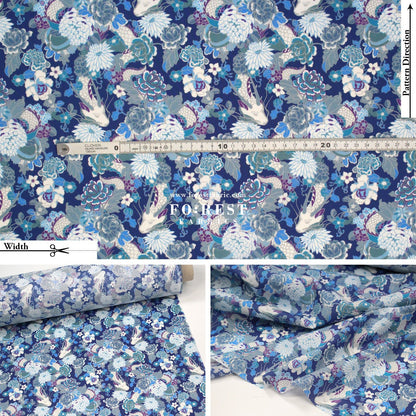 Liberty of London (Cotton Tana Lawn Fabric) - Gilded Garden - FO:REST Fabric 布恩堂Liberty fabrictana lawnjapanese fabricykk zipper
