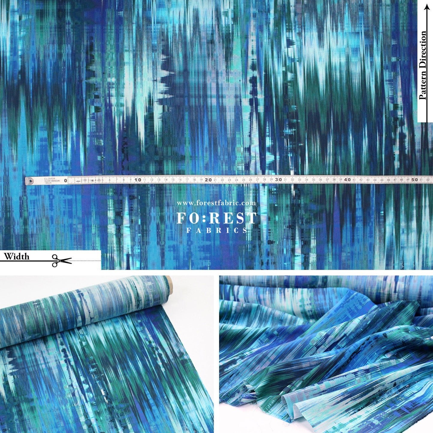 Liberty of London (Cotton Tana Lawn Fabric) - Glitch - FO:REST Fabric 布恩堂Liberty fabrictana lawnjapanese fabricykk zipper