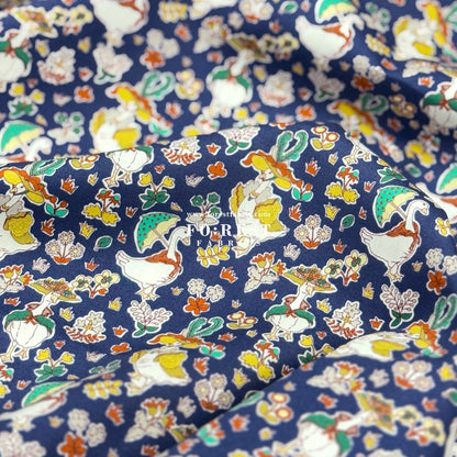 Liberty of London (Cotton Tana Lawn Fabric) - Goosey Gladrags - FO:REST Fabric 布恩堂Liberty fabrictana lawnjapanese fabricykk zipper