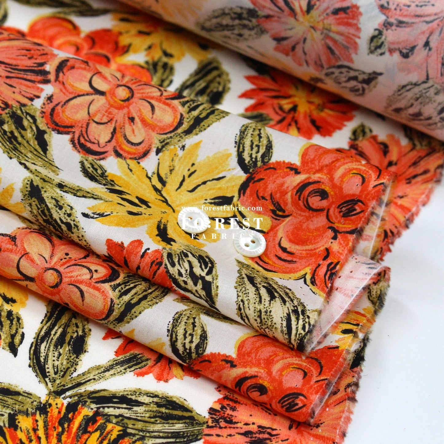 Liberty of London (Cotton Tana Lawn Fabric) - Grenada Blooms - FO:REST Fabric 布恩堂Liberty fabrictana lawnjapanese fabricykk zipper