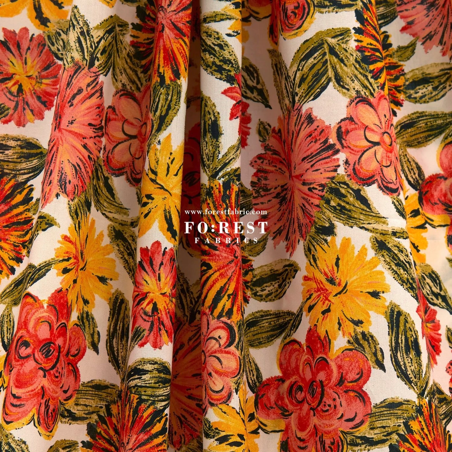 Liberty of London (Cotton Tana Lawn Fabric) - Grenada Blooms - FO:REST Fabric 布恩堂Liberty fabrictana lawnjapanese fabricykk zipper