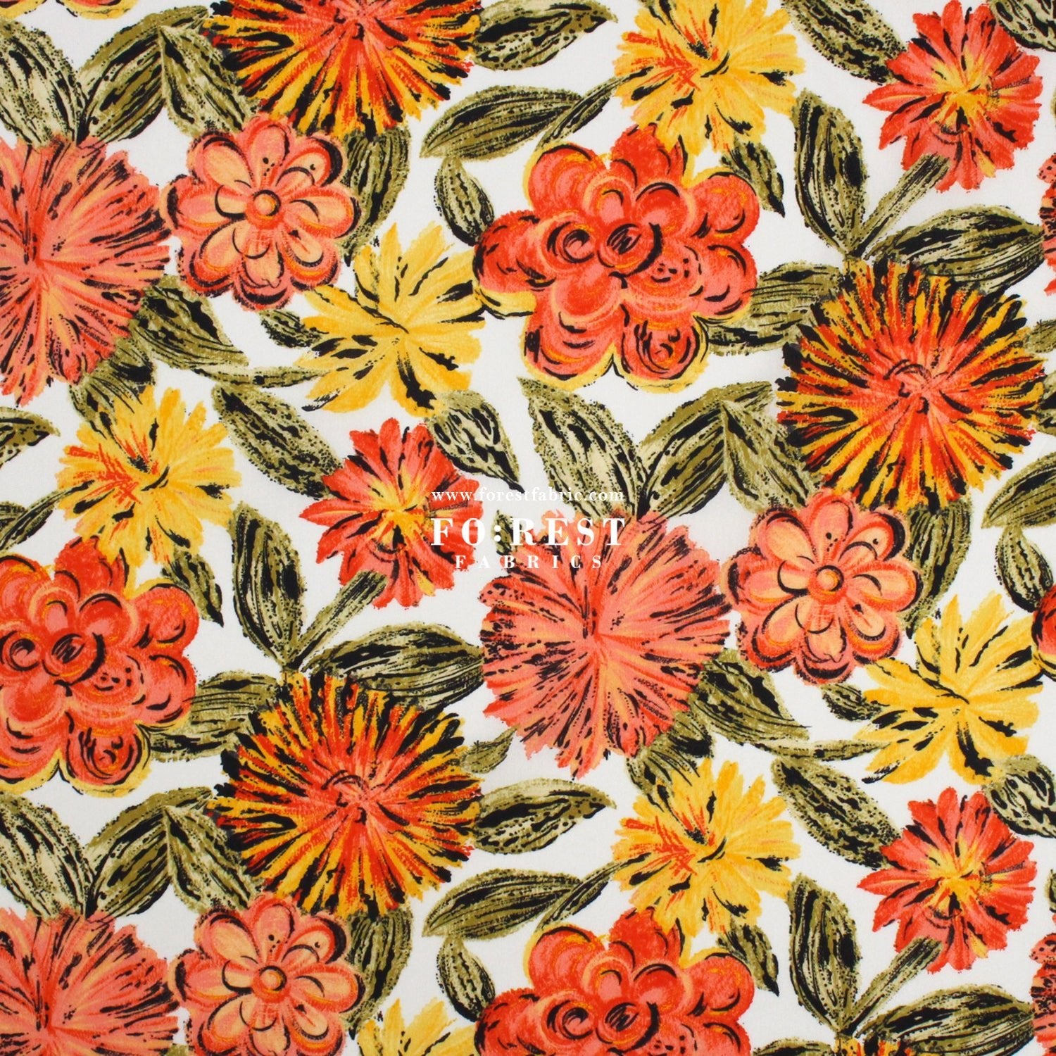 Liberty of London (Cotton Tana Lawn Fabric) - Grenada Blooms - FO:REST Fabric 布恩堂Liberty fabrictana lawnjapanese fabricykk zipper