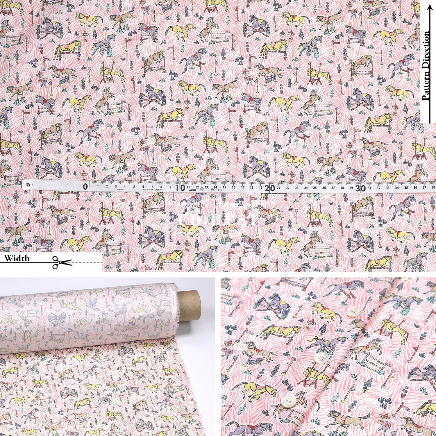 Liberty of London (Cotton Tana Lawn Fabric) - Gymkhana - FO:REST Fabric 布恩堂Liberty fabrictana lawnjapanese fabricykk zipper