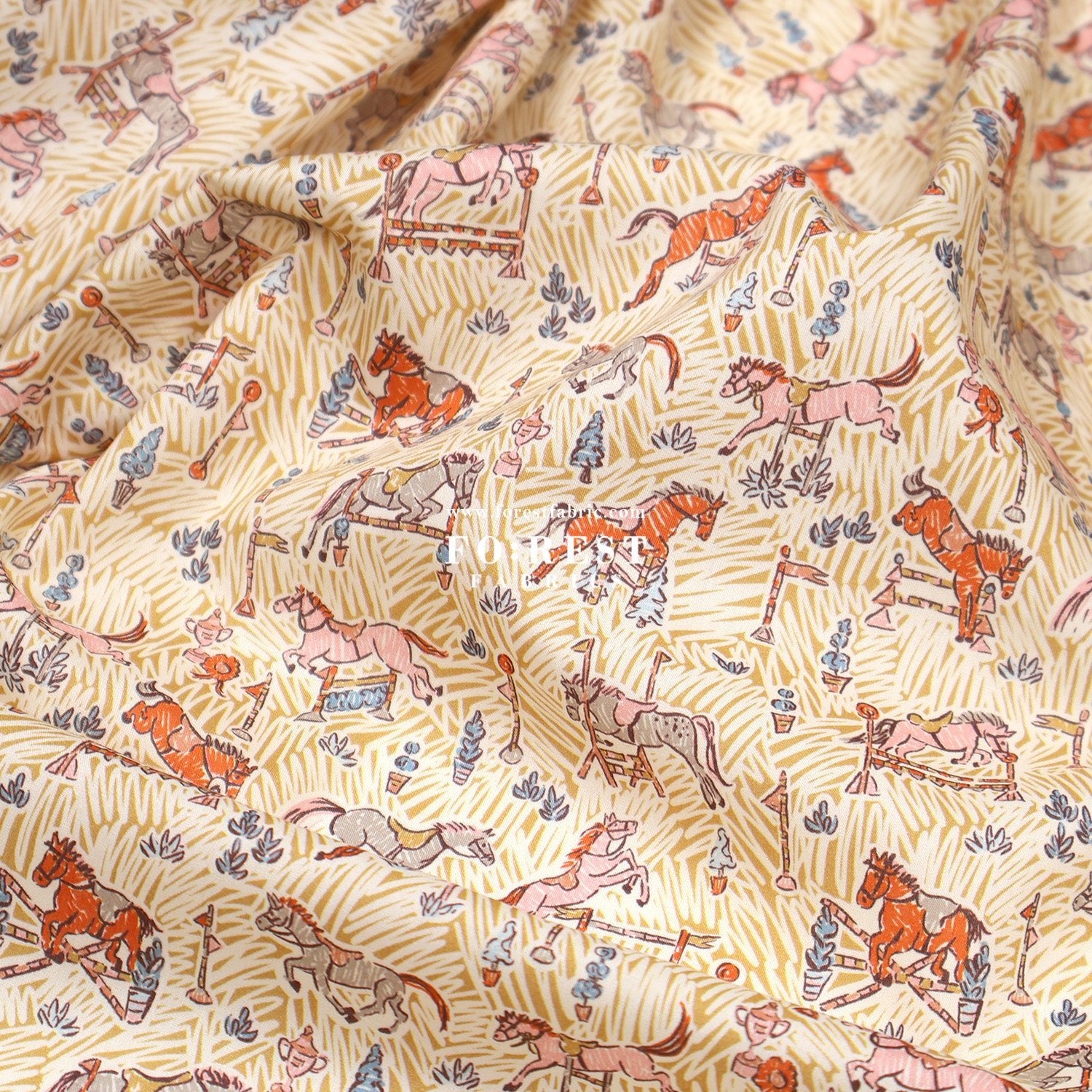 Liberty of London (Cotton Tana Lawn Fabric) - Gymkhana - FO:REST Fabric 布恩堂Liberty fabrictana lawnjapanese fabricykk zipper