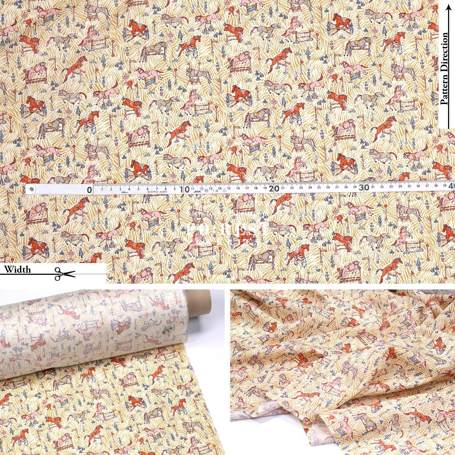 Liberty of London (Cotton Tana Lawn Fabric) - Gymkhana - FO:REST Fabric 布恩堂Liberty fabrictana lawnjapanese fabricykk zipper