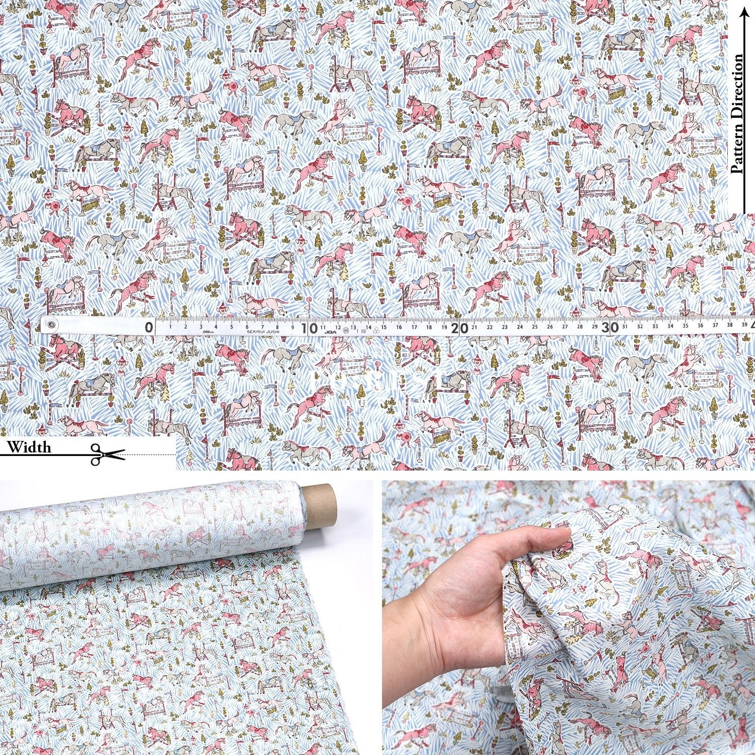 Liberty of London (Cotton Tana Lawn Fabric) - Gymkhana - FO:REST Fabric 布恩堂Liberty fabrictana lawnjapanese fabricykk zipper