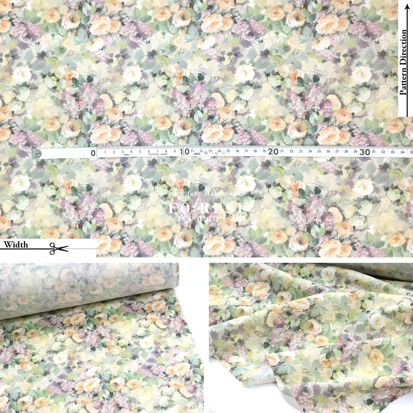 Liberty of London (Cotton Tana Lawn Fabric) - Hampstead Summer - FO:REST Fabric 布恩堂Liberty fabrictana lawnjapanese fabricykk zipper