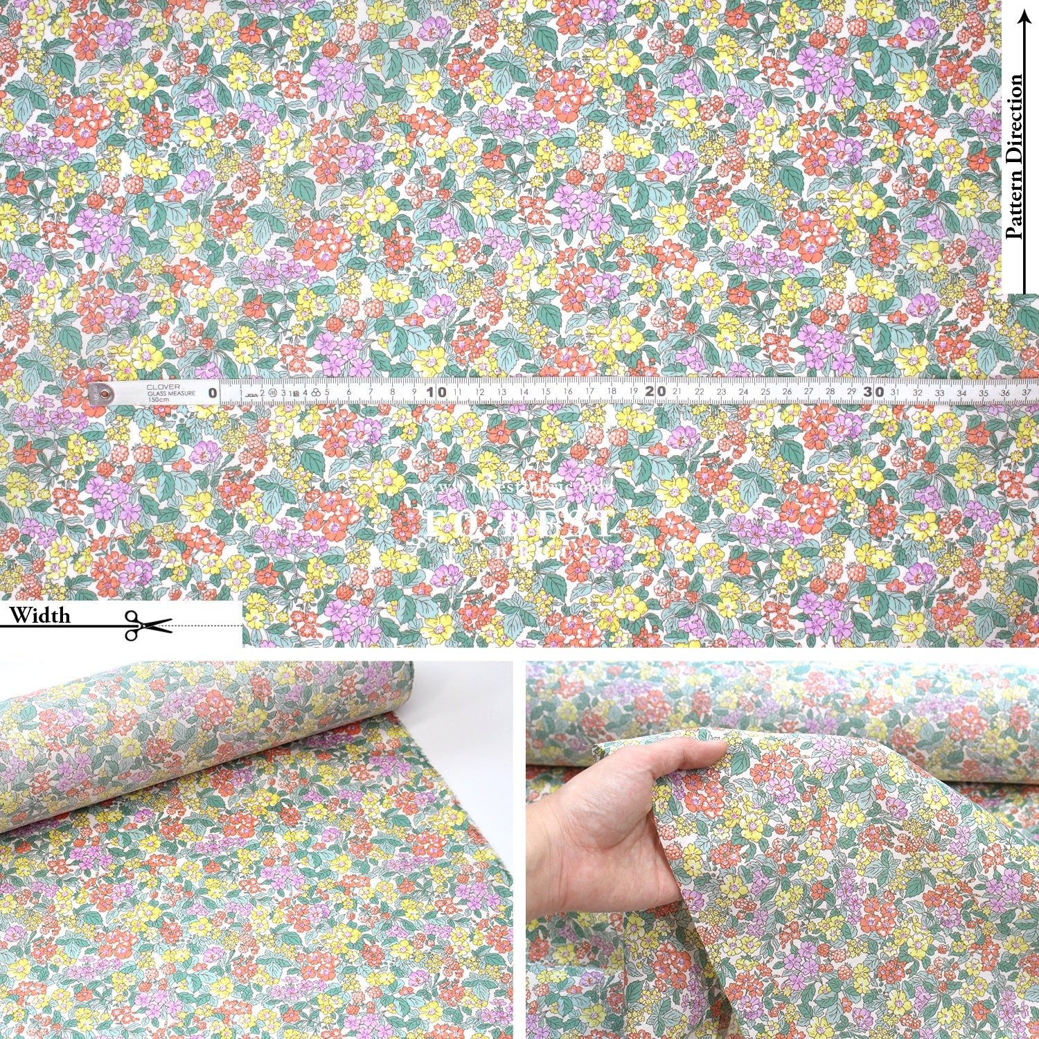 Liberty of London (Cotton Tana Lawn Fabric) - Hedgerow Ramble B - FO:REST Fabric 布恩堂Liberty fabrictana lawnjapanese fabricykk zipper