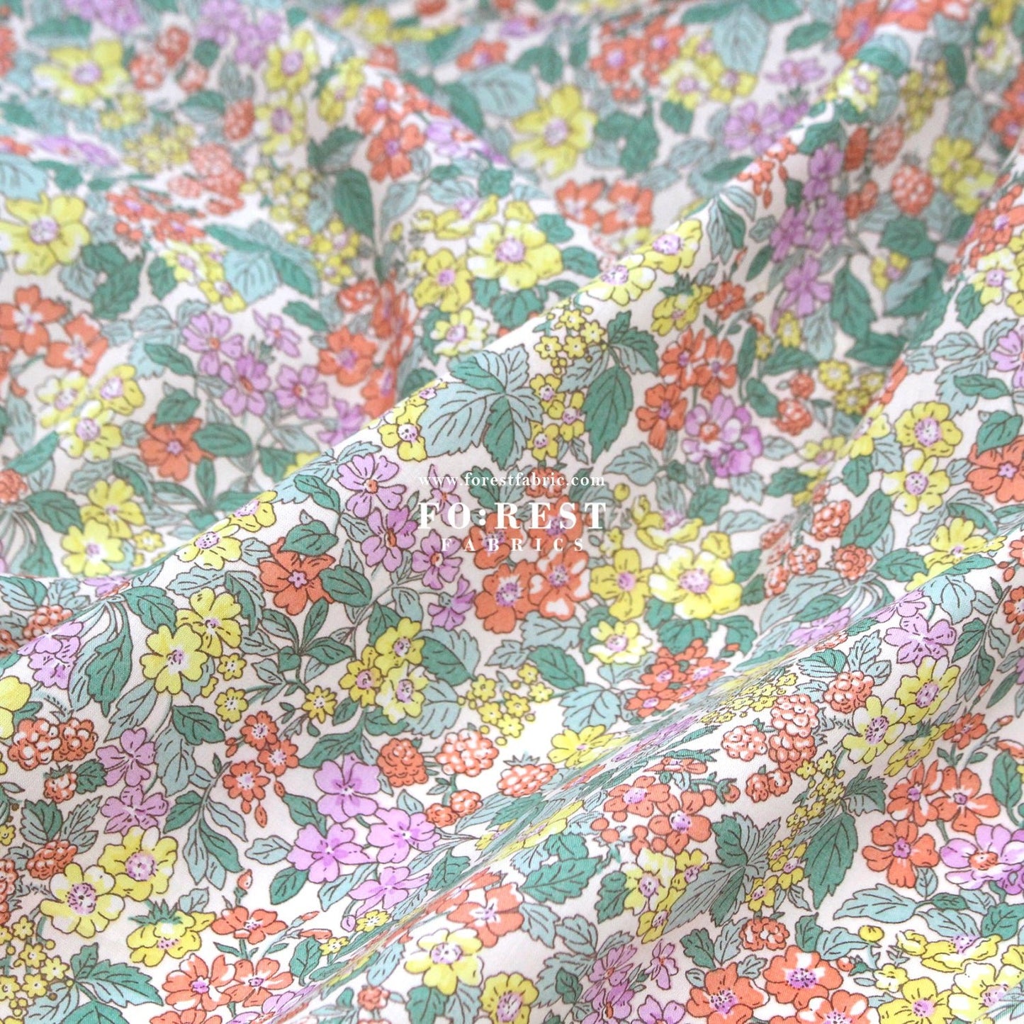 Liberty of London (Cotton Tana Lawn Fabric) - Hedgerow Ramble B - FO:REST Fabric 布恩堂Liberty fabrictana lawnjapanese fabricykk zipper