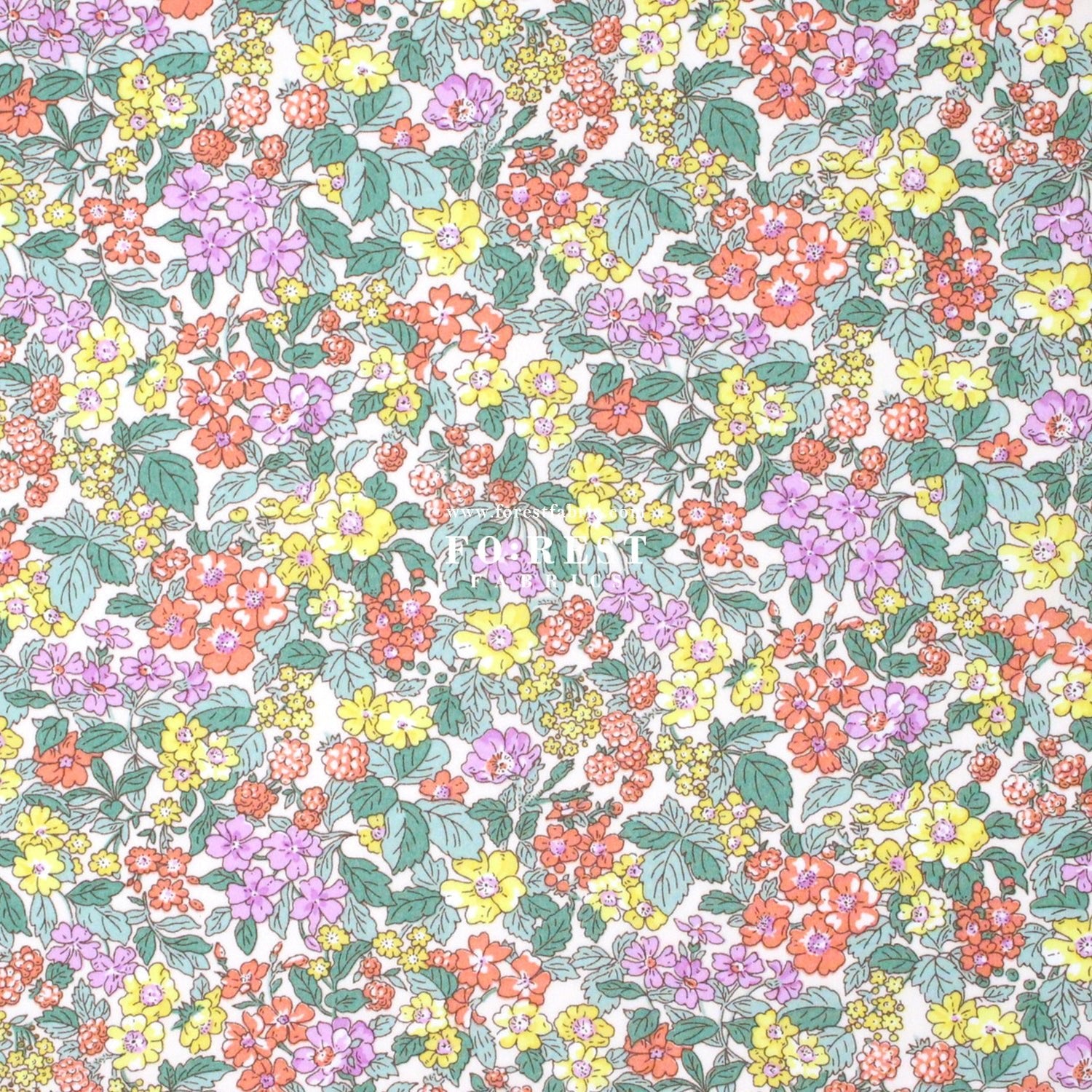 Liberty of London (Cotton Tana Lawn Fabric) - Hedgerow Ramble B - FO:REST Fabric 布恩堂Liberty fabrictana lawnjapanese fabricykk zipper