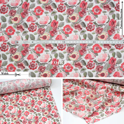 Liberty of London (Cotton Tana Lawn Fabric) - Heidi Rose C - FO:REST Fabric 布恩堂Liberty fabrictana lawnjapanese fabricykk zipper