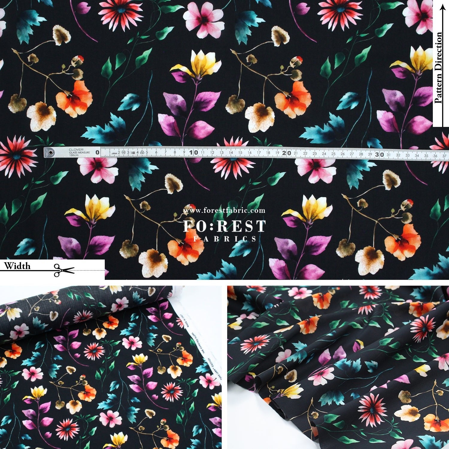 Liberty of London (Cotton Tana Lawn Fabric) - Herbarium A - FO:REST Fabric 布恩堂Liberty fabrictana lawnjapanese fabricykk zipper