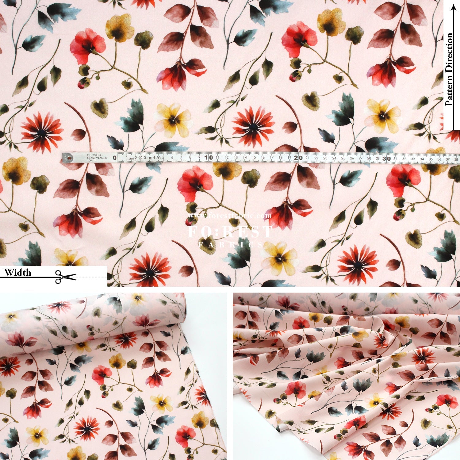 Liberty of London (Cotton Tana Lawn Fabric) - Herbarium C - FO:REST Fabric 布恩堂Liberty fabrictana lawnjapanese fabricykk zipper