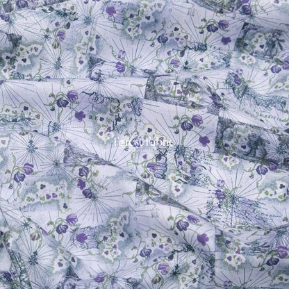 Liberty of London (Cotton Tana Lawn Fabric) - HoneyMoon Map - FO:REST Fabric 布恩堂Liberty fabrictana lawnjapanese fabricykk zipper