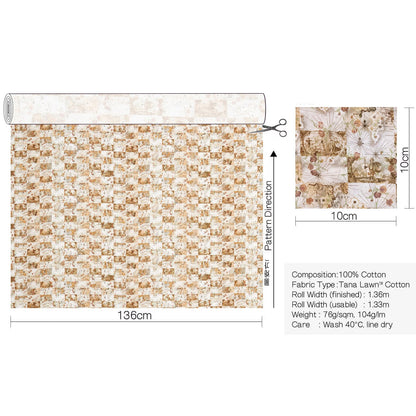 Liberty of London (Cotton Tana Lawn Fabric) - HoneyMoon Map - FO:REST Fabric 布恩堂Liberty fabrictana lawnjapanese fabricykk zipper