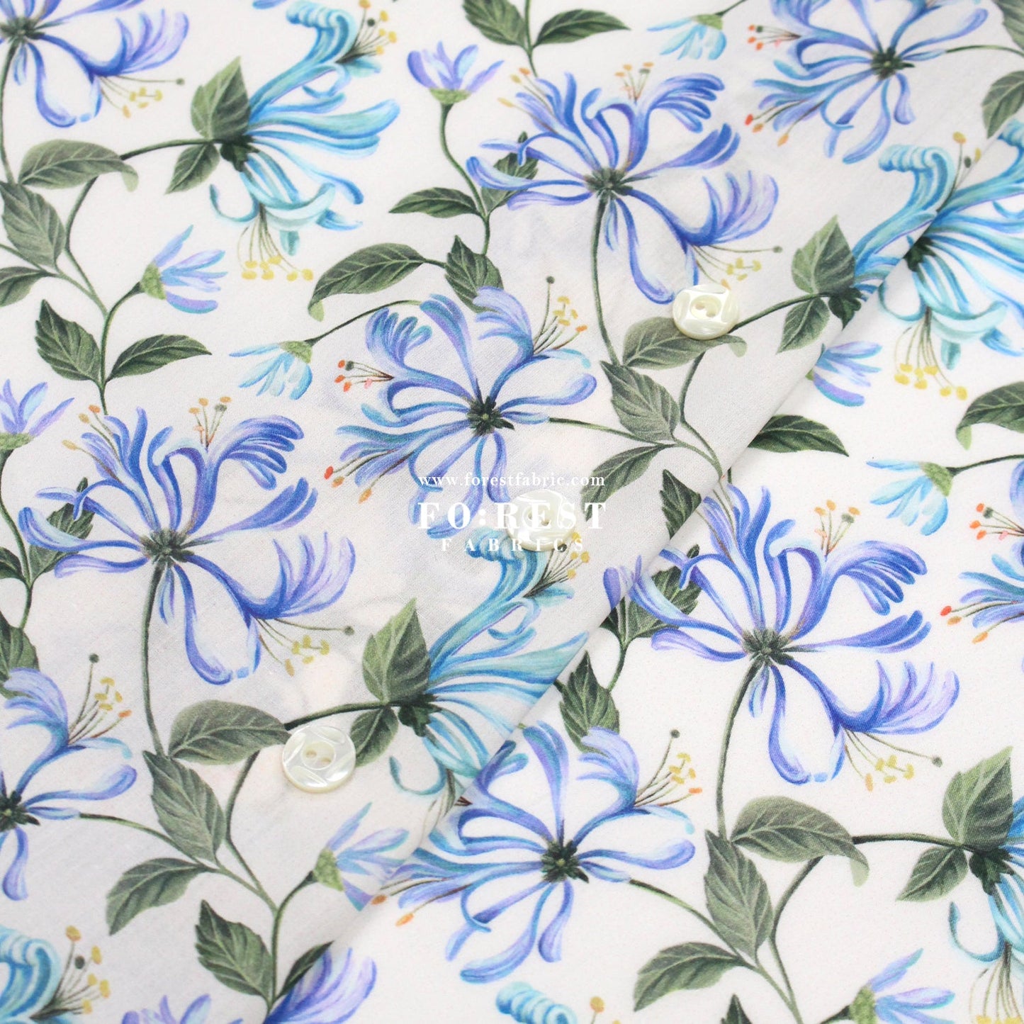 Liberty of London (Cotton Tana Lawn Fabric) - Honeysuckle Dance C - FO:REST Fabric 布恩堂Liberty fabrictana lawnjapanese fabricykk zipper