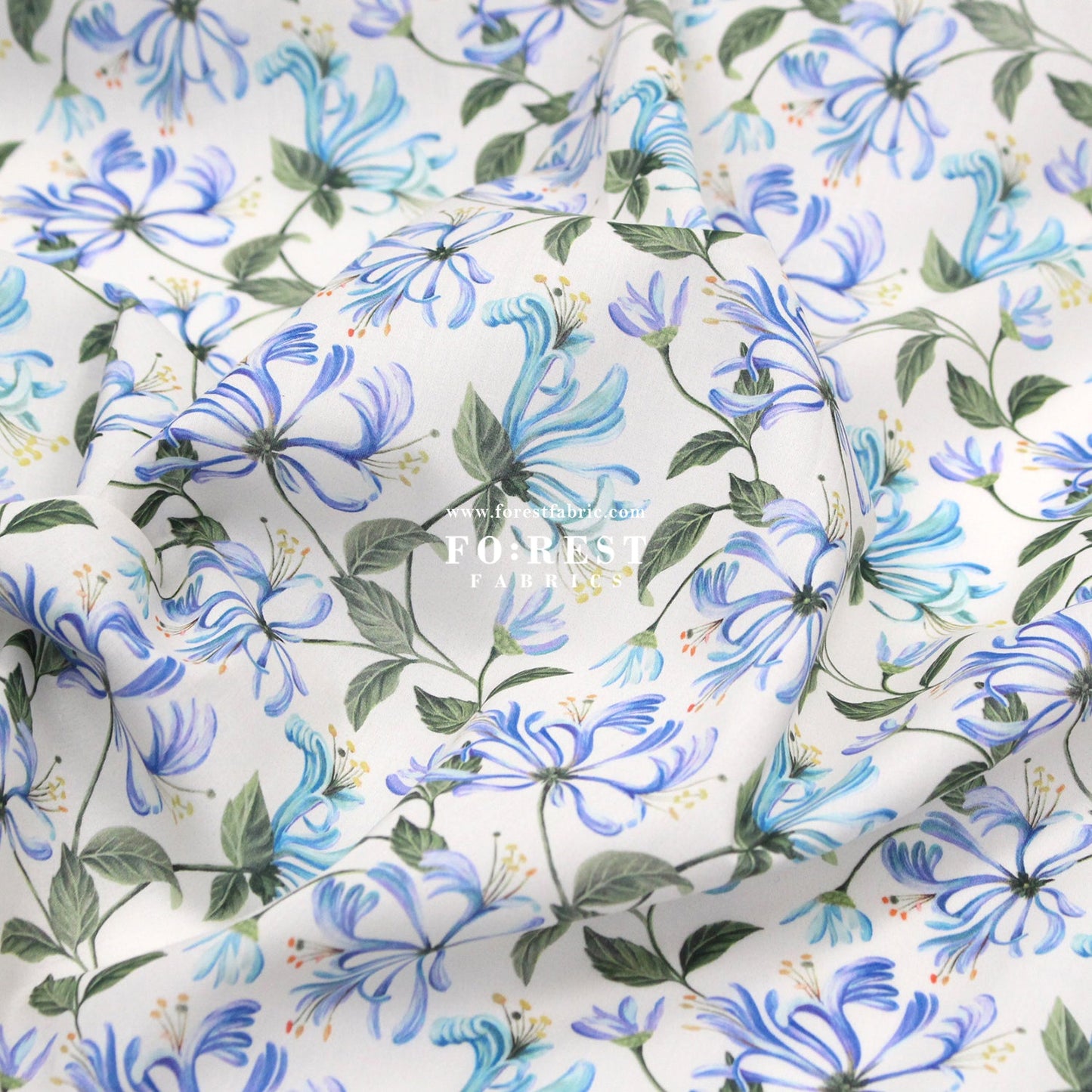 Liberty of London (Cotton Tana Lawn Fabric) - Honeysuckle Dance C - FO:REST Fabric 布恩堂Liberty fabrictana lawnjapanese fabricykk zipper