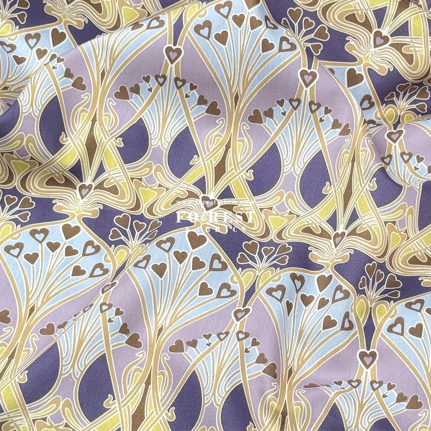 Liberty of London (Cotton Tana Lawn Fabric) - Ianthe Heart - FO:REST Fabric 布恩堂Liberty fabrictana lawnjapanese fabricykk zipper