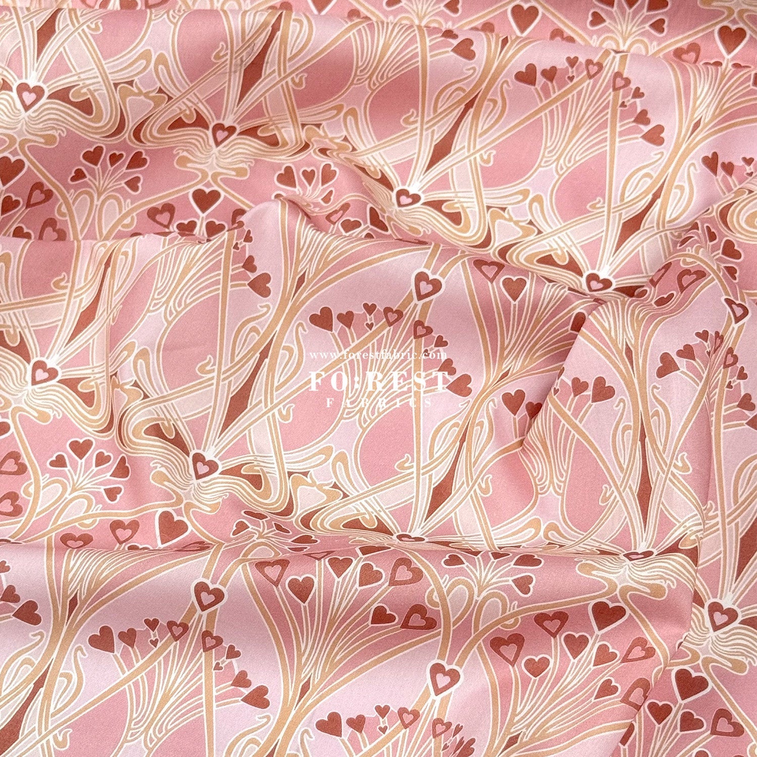Liberty of London (Cotton Tana Lawn Fabric) - Ianthe Heart - FO:REST Fabric 布恩堂Liberty fabrictana lawnjapanese fabricykk zipper