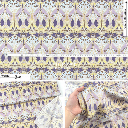Liberty of London (Cotton Tana Lawn Fabric) - Ianthe Heart - FO:REST Fabric 布恩堂Liberty fabrictana lawnjapanese fabricykk zipper