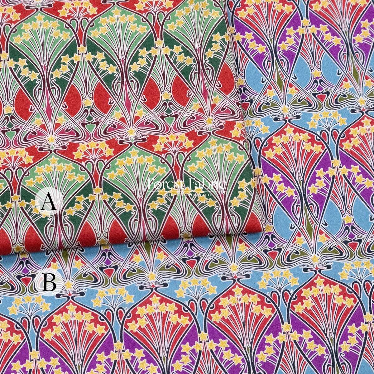 Liberty of London (Cotton Tana Lawn Fabric) - Ianthe Spakle - FO:REST Fabric 布恩堂Liberty fabrictana lawnjapanese fabricykk zipper