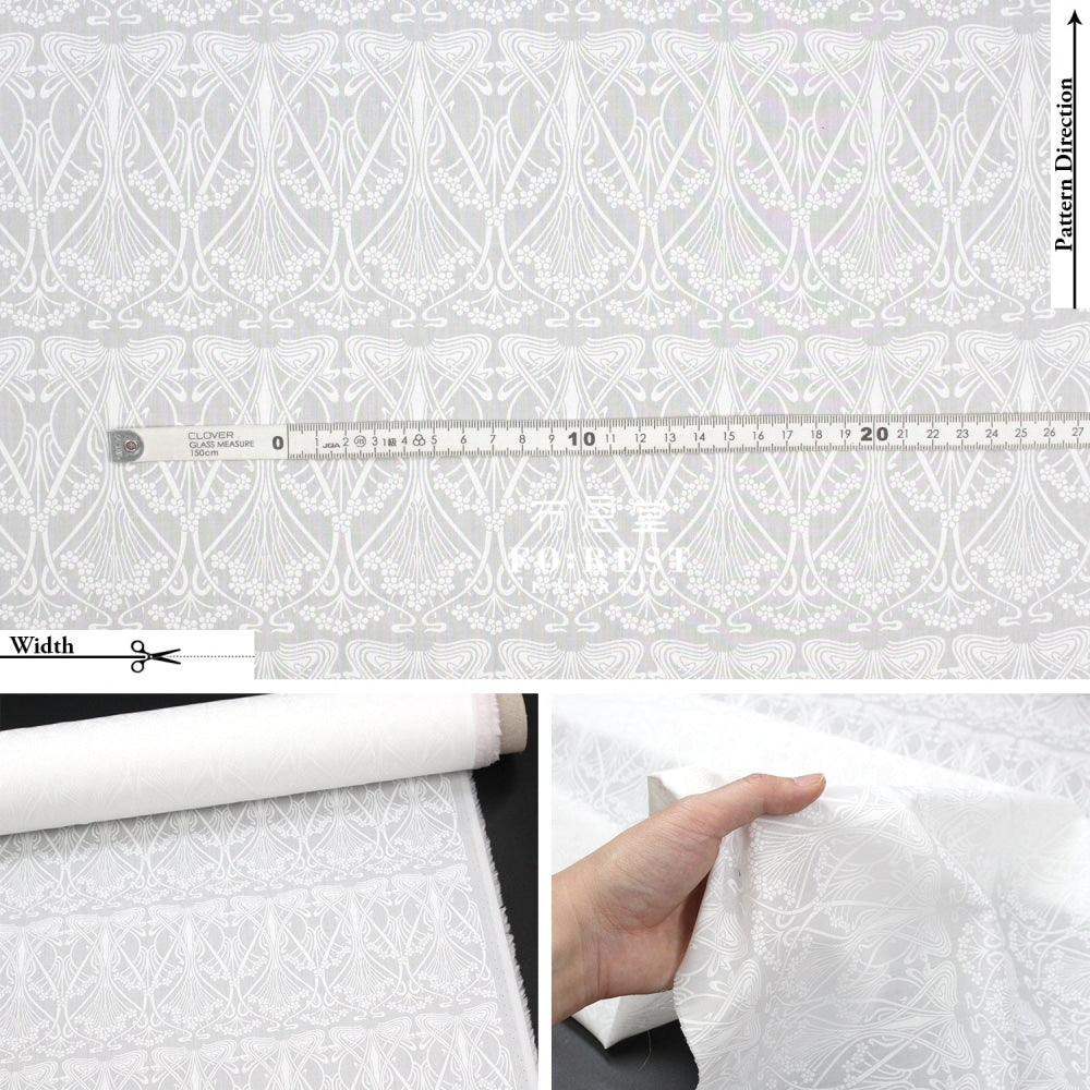 Liberty Of London (Cotton Tana Lawn Fabric) - Ianthe White Cotton