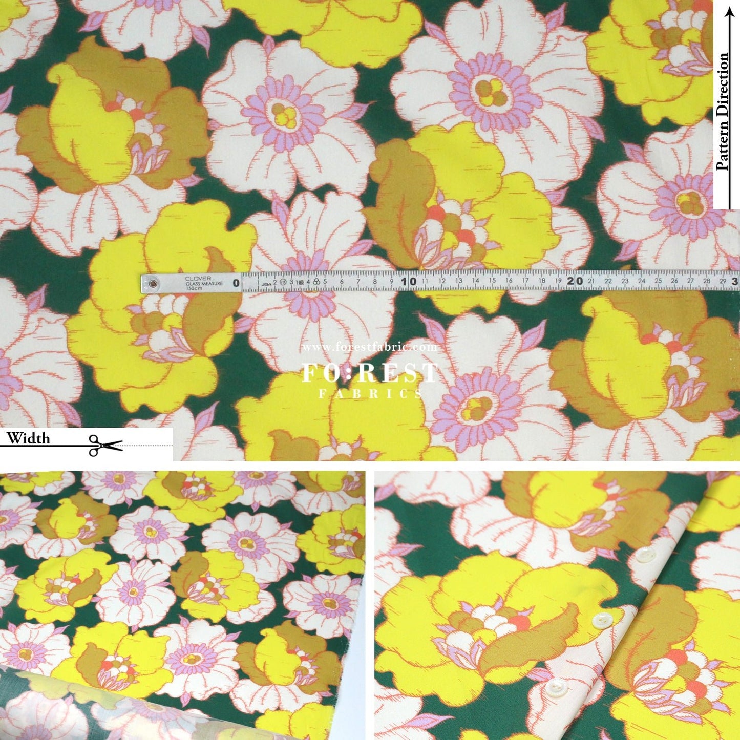 Liberty of London (Cotton Tana Lawn Fabric) - Ikat Anemone - FO:REST Fabric 布恩堂Liberty fabrictana lawnjapanese fabricykk zipper