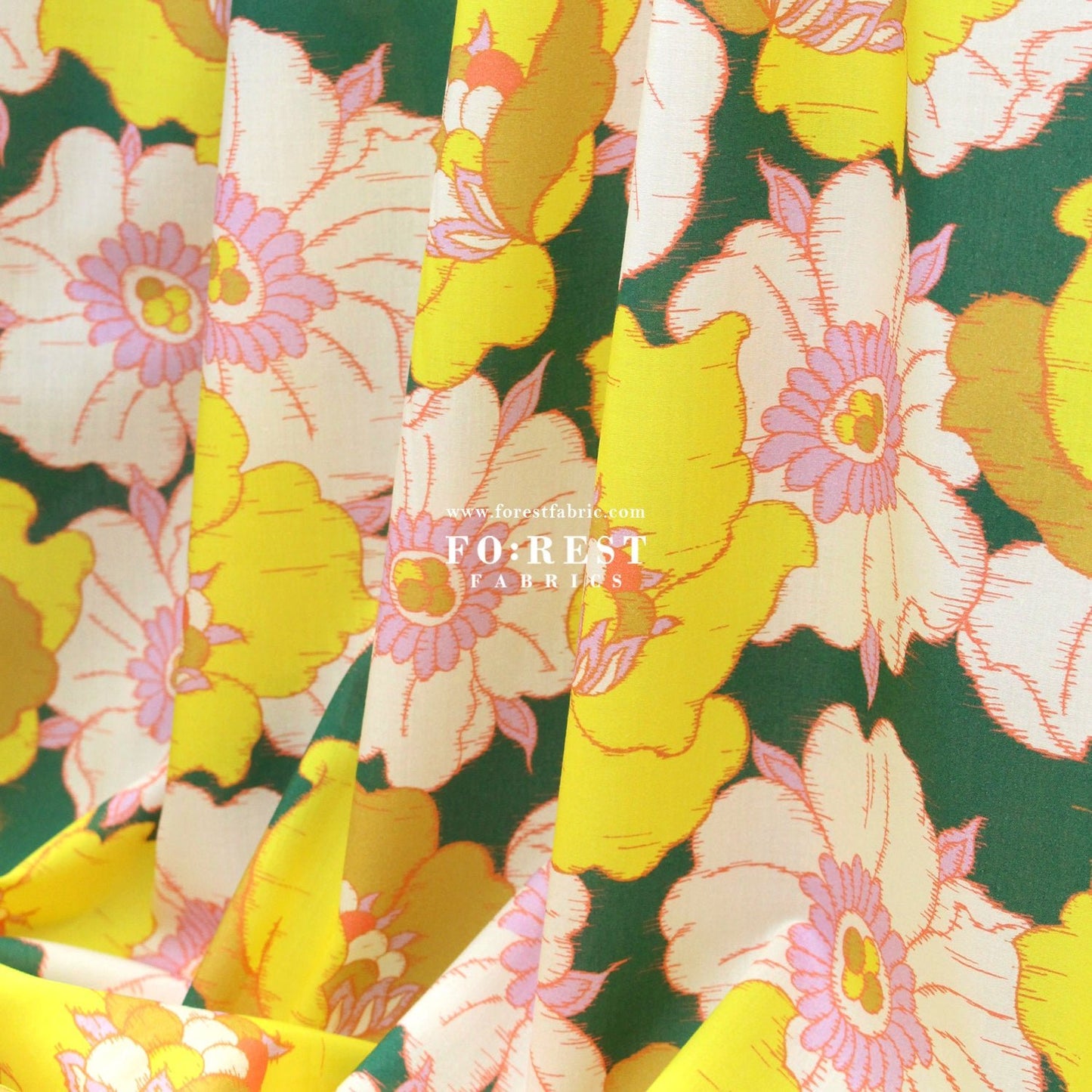 Liberty of London (Cotton Tana Lawn Fabric) - Ikat Anemone - FO:REST Fabric 布恩堂Liberty fabrictana lawnjapanese fabricykk zipper